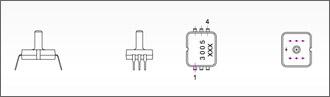 SPD34 Series Gage Pressure Sensor Mechanical Outline Drawing